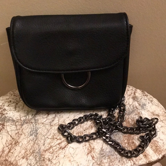 INC International Concepts Handbags - NWT INC black belt bag vegan leather